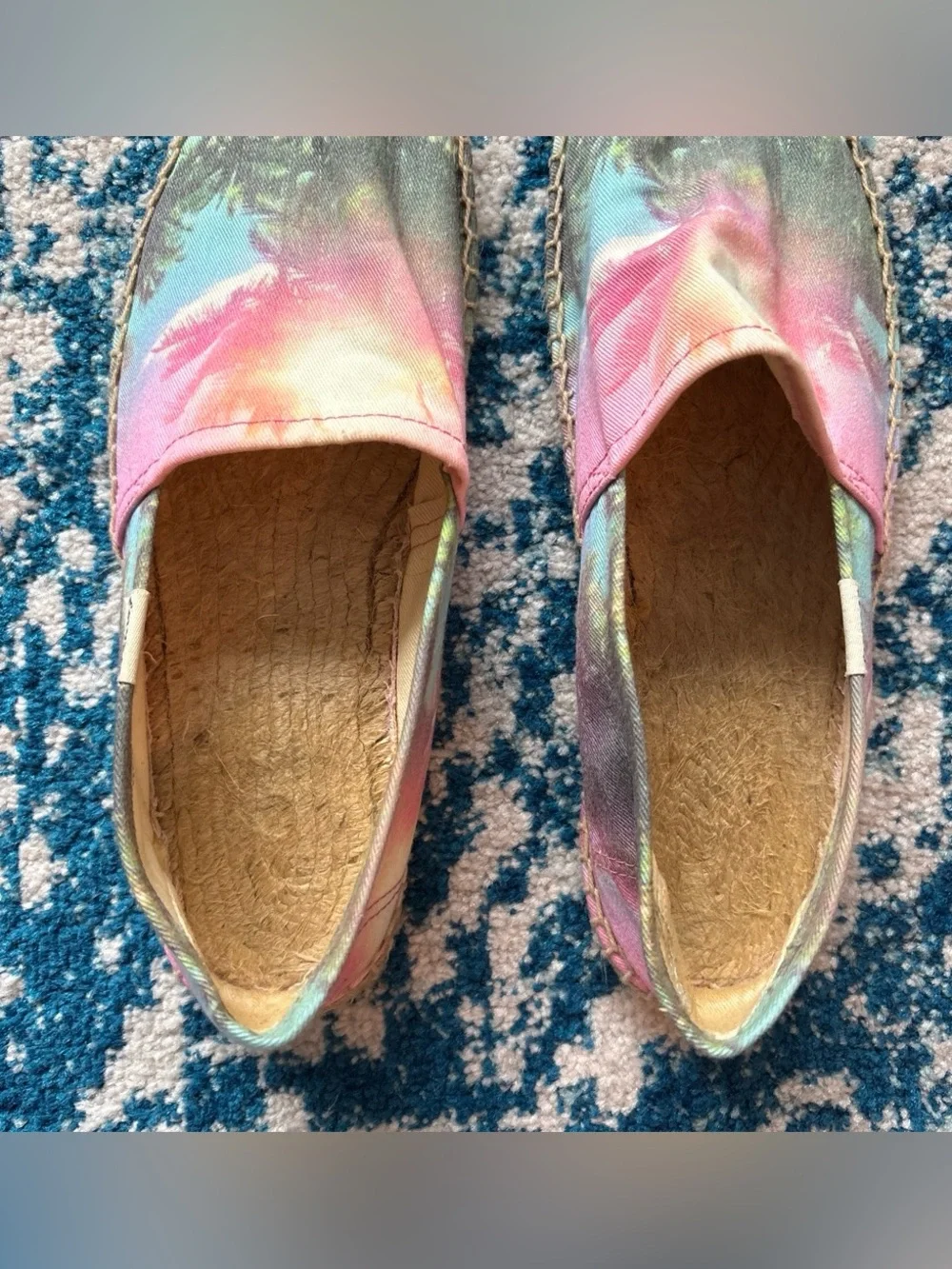Soludos Tie-Dye Palm Print Espadrilles